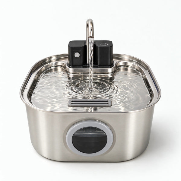 Monsef Wireless Stainless Steel Cat Fountain (3L)